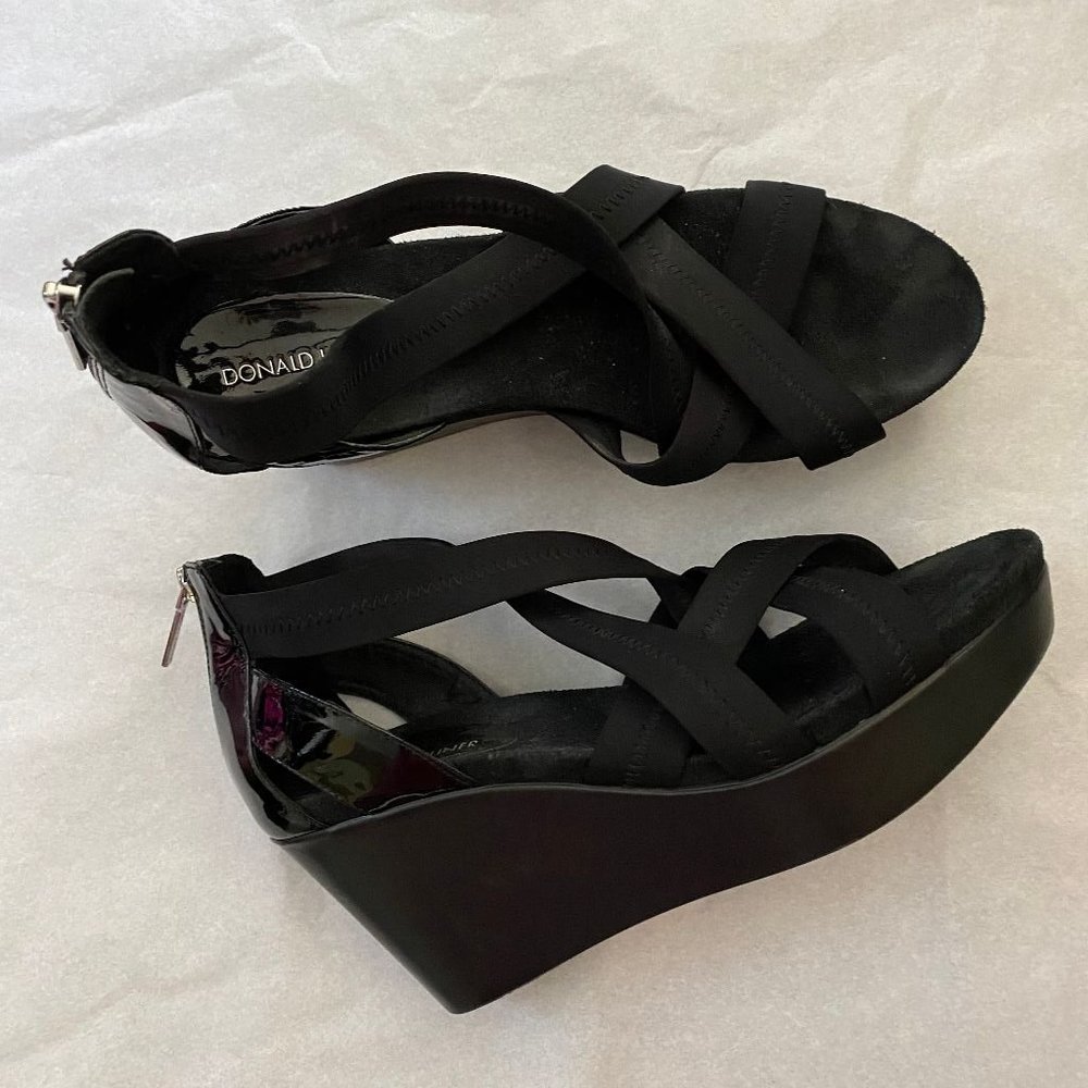 donald j pliner wedge strappy platform sandals